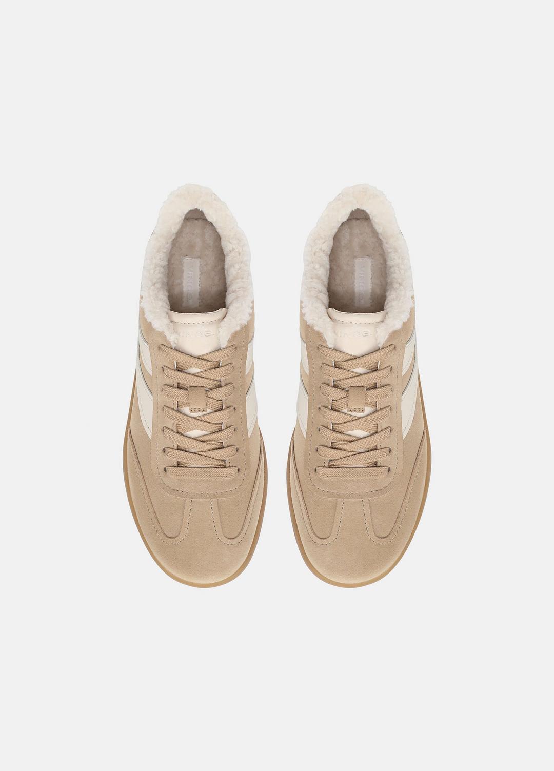 Oasis Suede & Shearling Sneaker in Sneakers | Vince discount