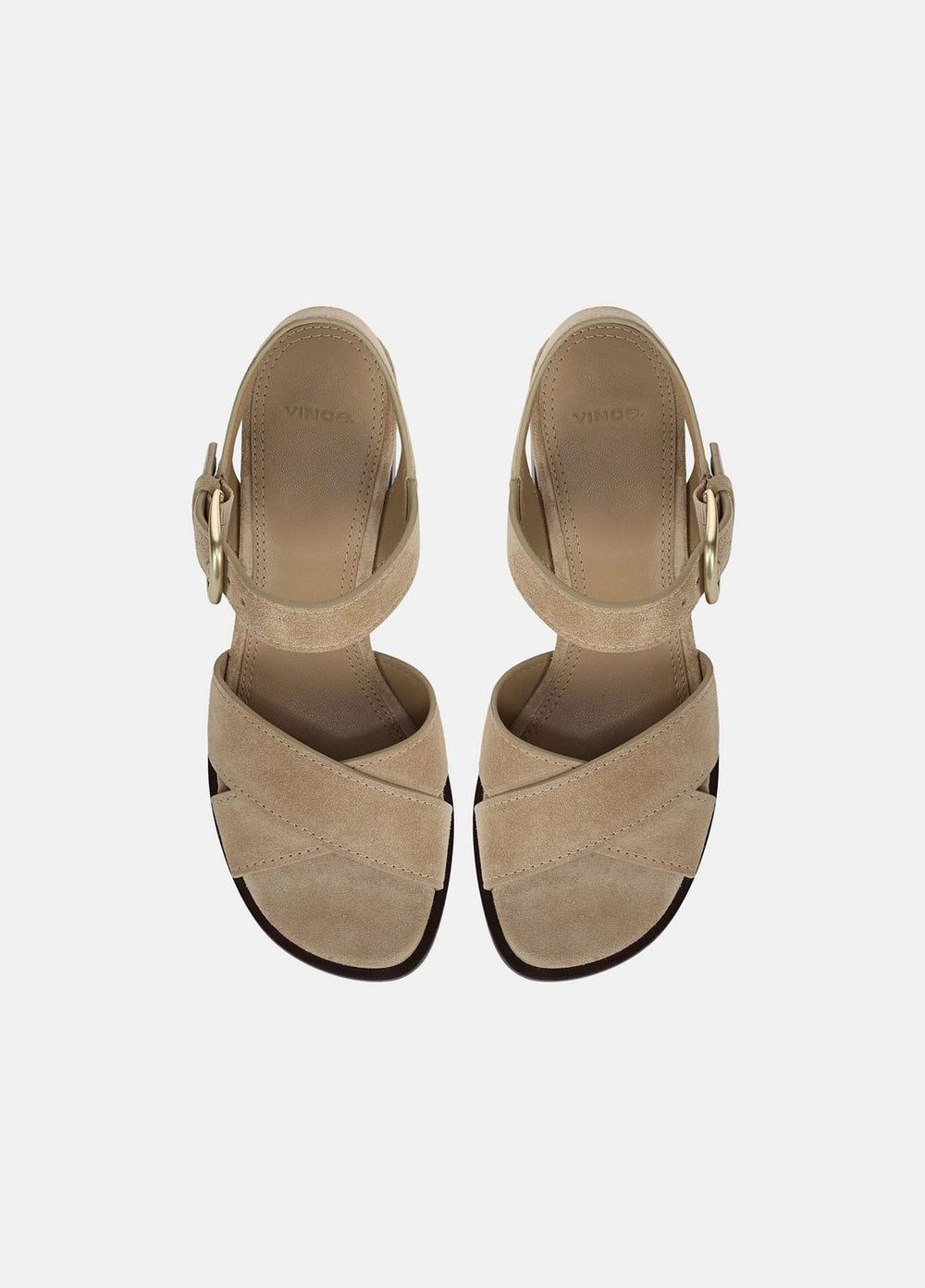Salma Suede Heeled Sandal in Heels | Vince near me