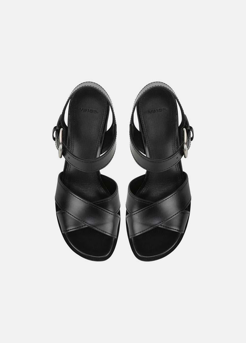 Salma Leather Heeled Sandal in Heels | Vince for sale