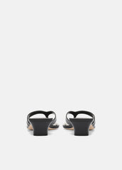 San Juan Leather Heeled Thong Sandal in Heels | Vince US
