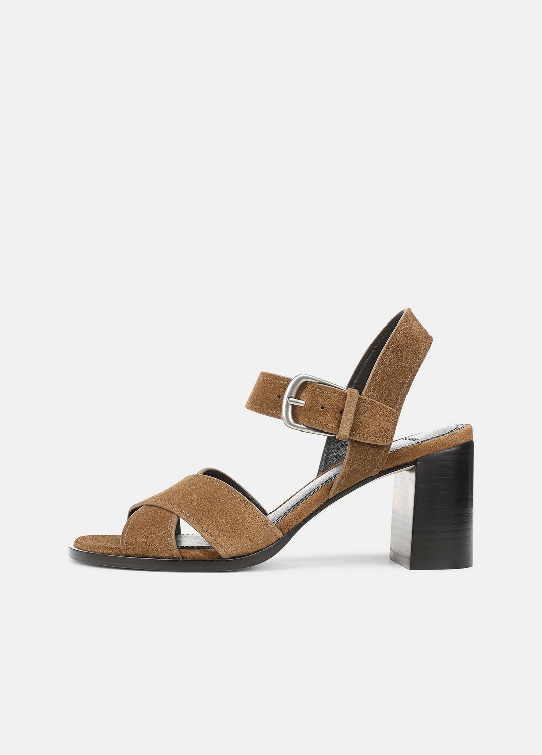 Salma Suede Heeled Sandal in Heels | Vince discount