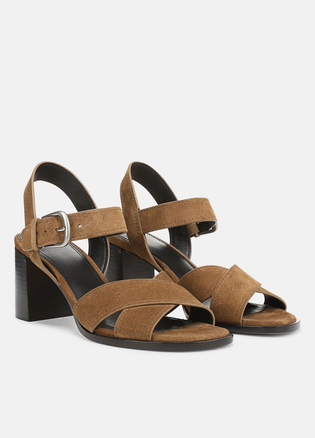 Salma Suede Heeled Sandal in Heels | Vince discount