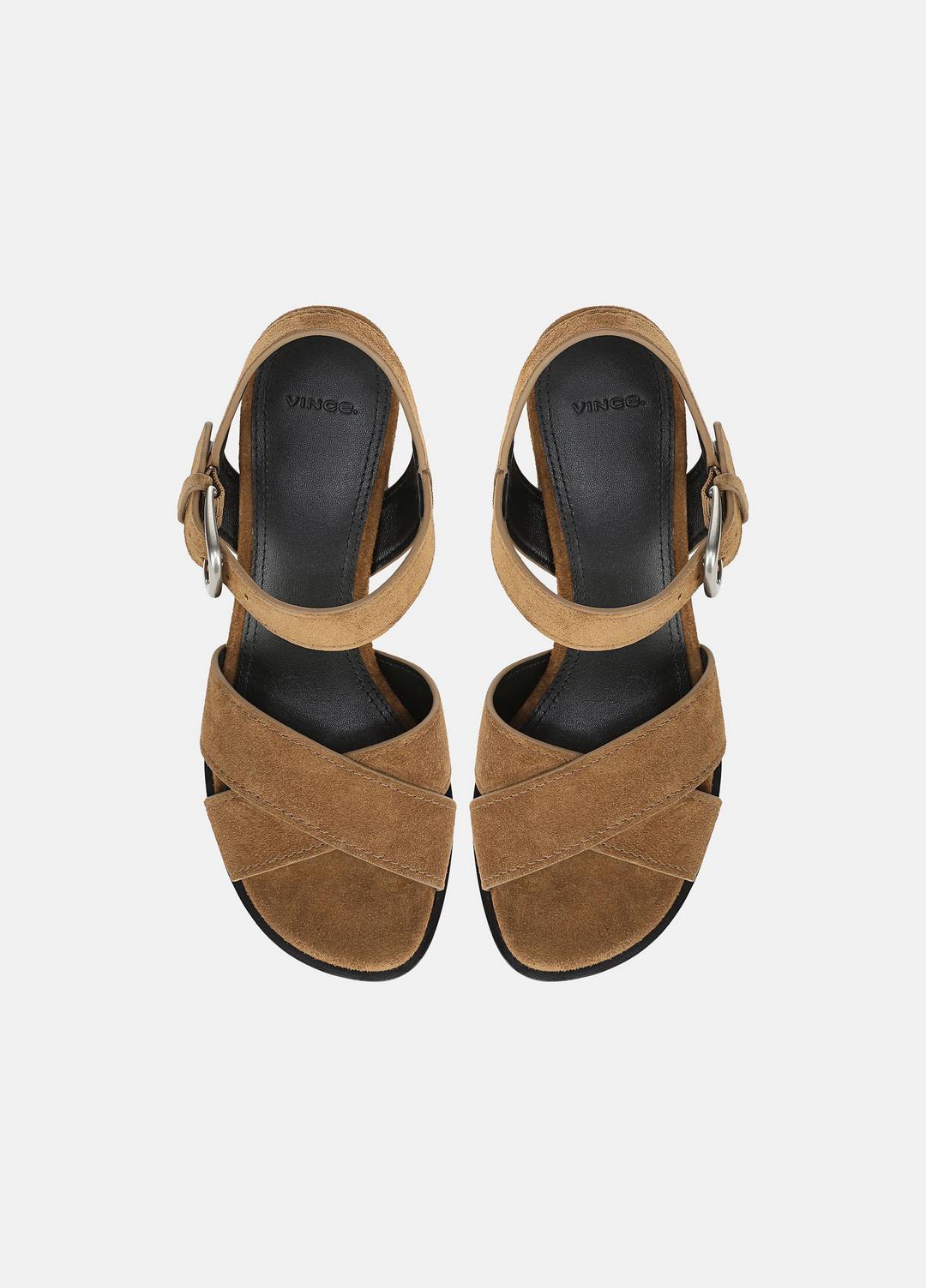 Salma Suede Heeled Sandal in Heels | Vince discount