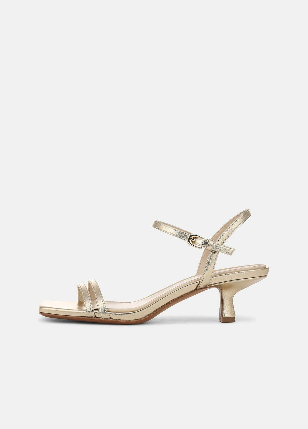 Tilda Metallic Leather Heeled Sandal in Heels | Vince near me
