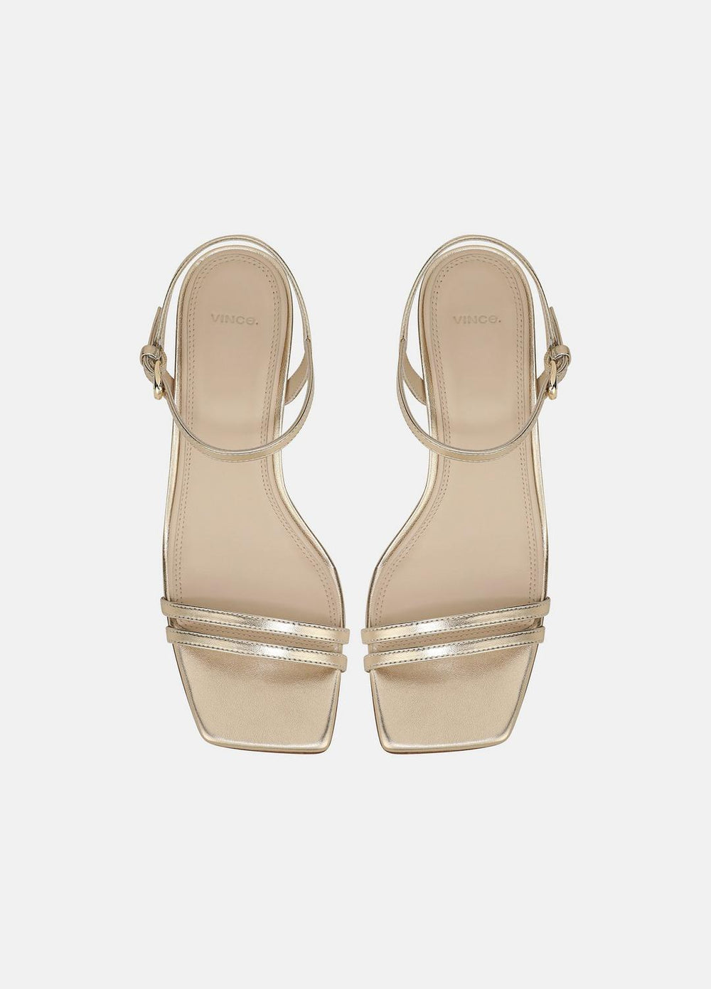 Tilda Metallic Leather Heeled Sandal in Heels | Vince near me
