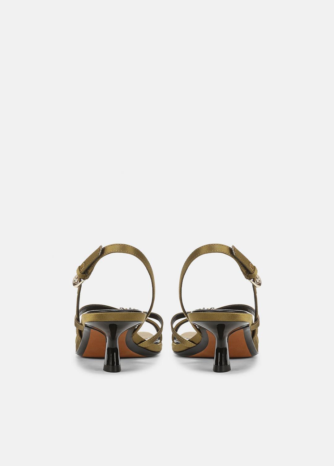 Tali Satin Slingback Sandal in Heels | Vince for sale
