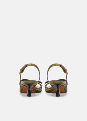 Tali Satin Slingback Sandal in Heels | Vince for sale