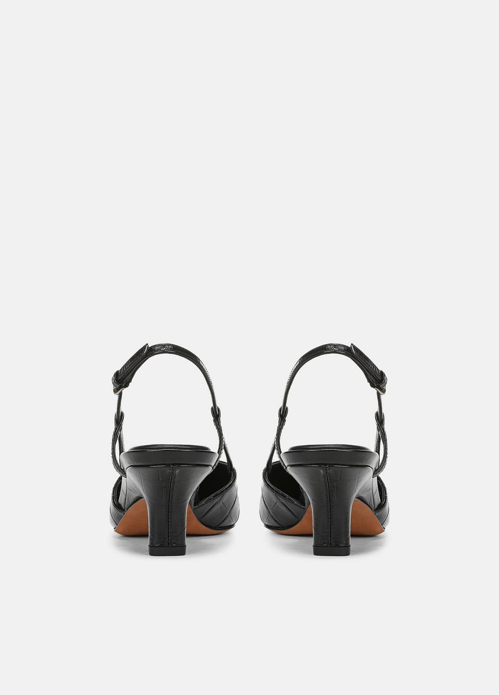 Levvy Croc-Embossed Leather Slingback Heel in Heels | Vince outlet