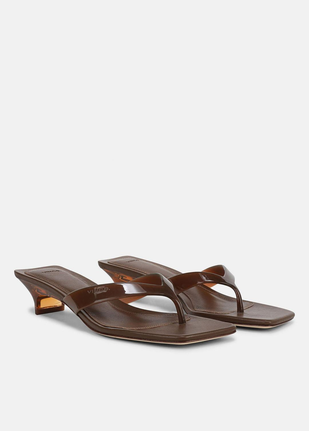 San Juan Jelly Heeled Thong Sandal in Sandals | Vince sale