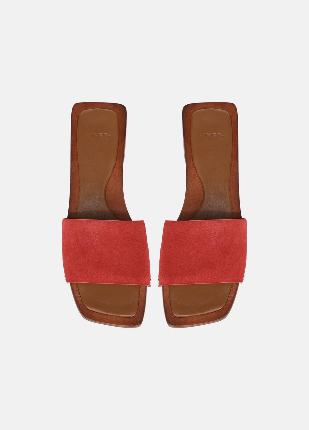Barbara Leather Slide Sandal in Sandals | Vince US