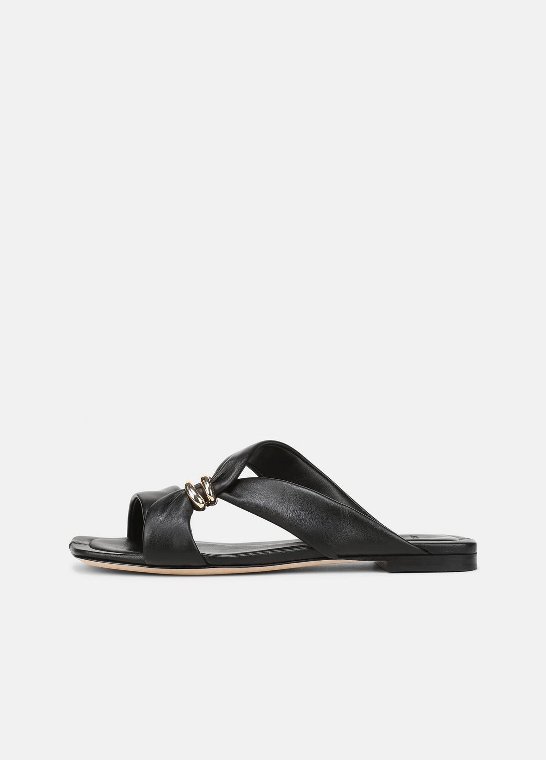 Vilma Leather Slide Sandal in Sandals | Vince Online