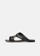 Vilma Leather Slide Sandal in Sandals | Vince Online
