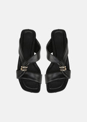 Vilma Leather Slide Sandal in Sandals | Vince Online