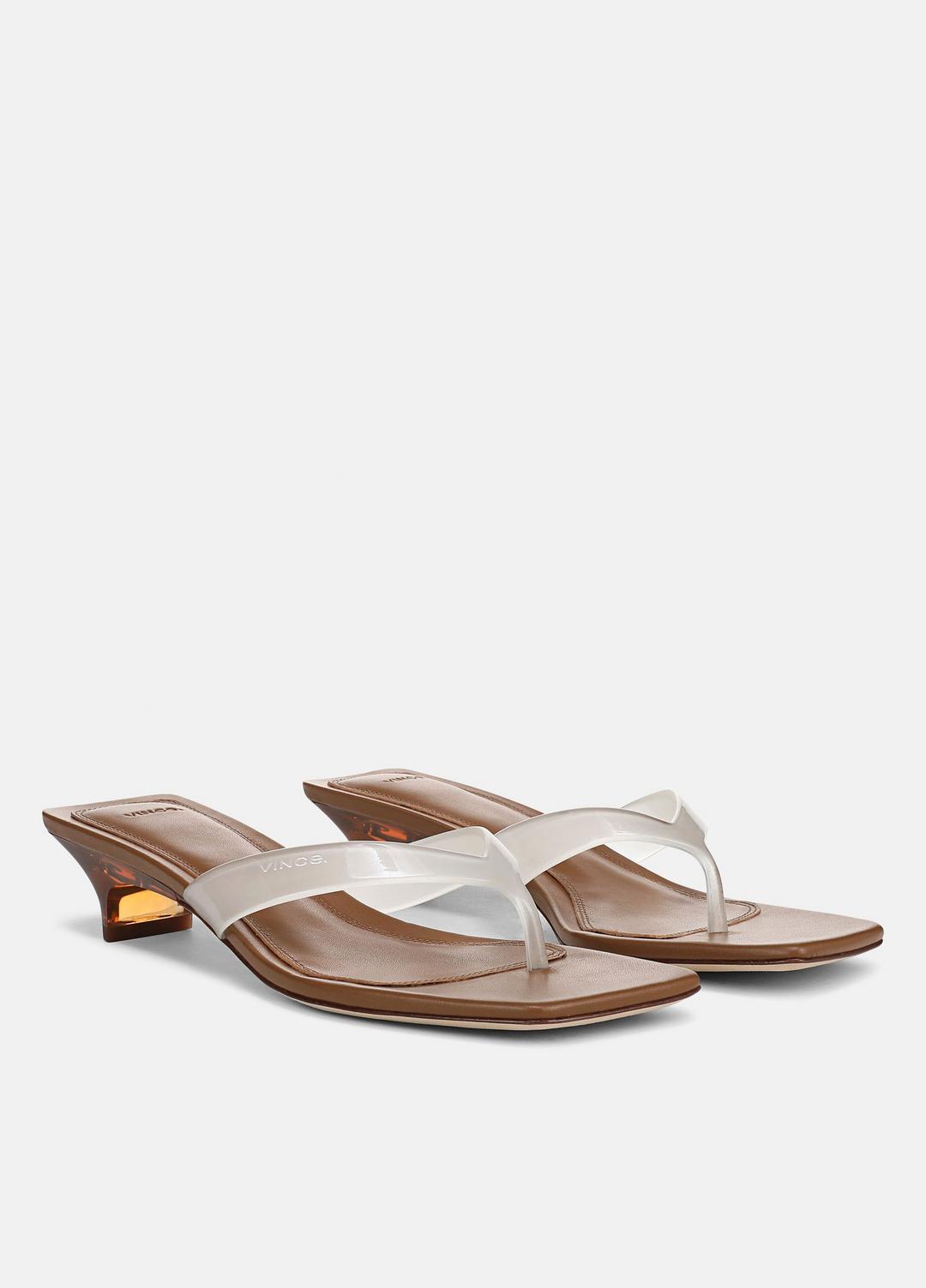 San Juan Jelly Heeled Thong Sandal in Sandals | Vince discount