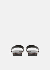 Valeria Croc-Embossed Leather Slide Sandal in Sandals | Vince near me
