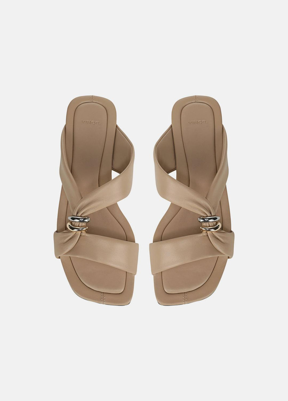 Vilma Leather Slide Sandal in Sandals | Vince outlet