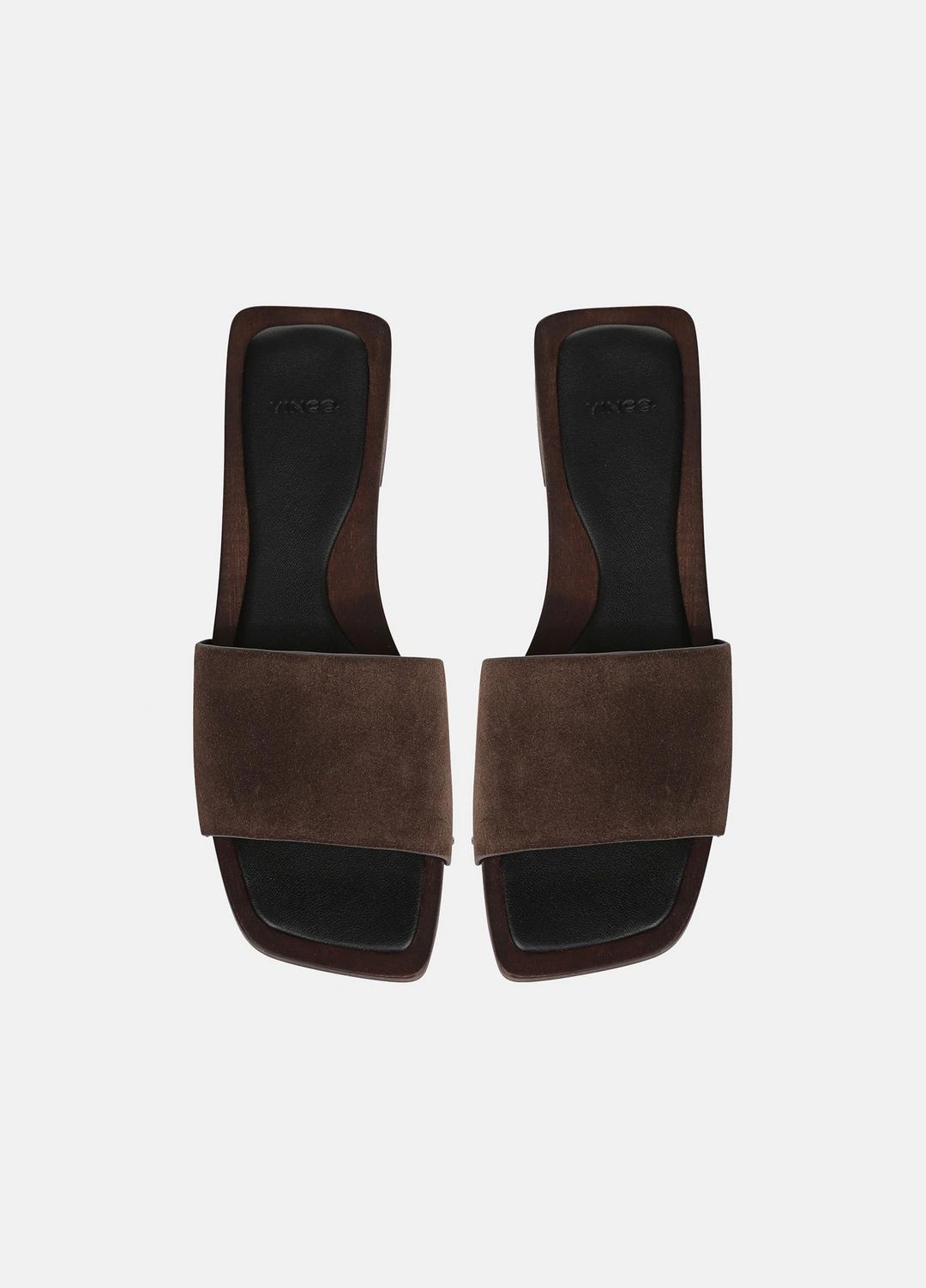 Barbara Leather Slide Sandal in Sandals | Vince sale