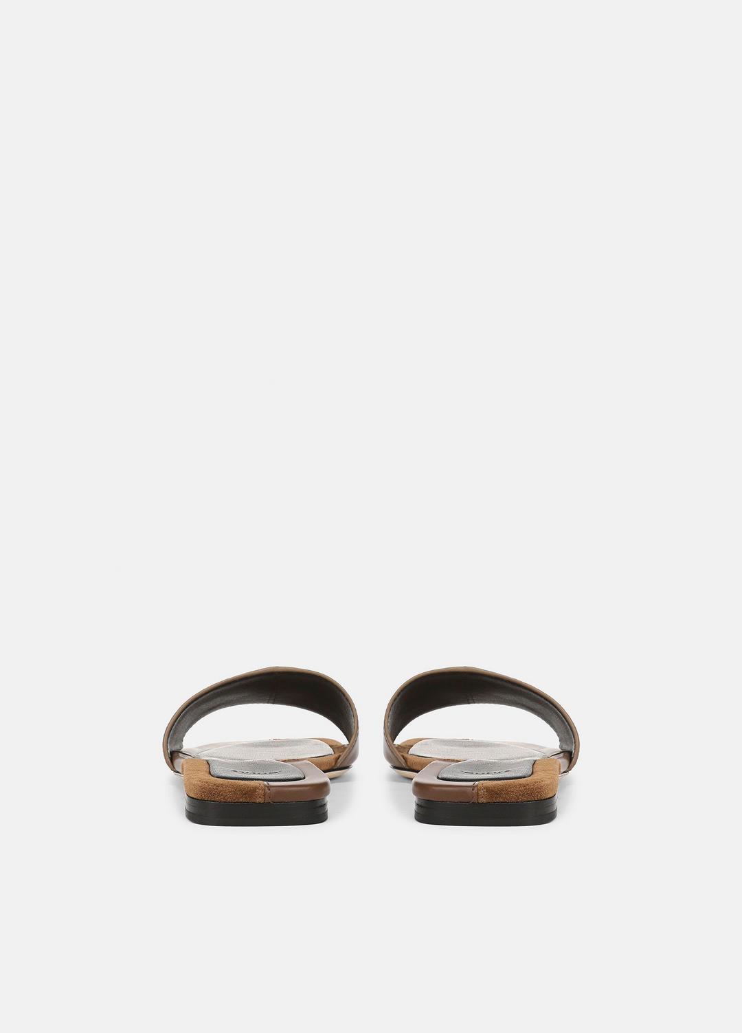 Valeria Leather & Suede Slide Sandal in Sandals | Vince on sale