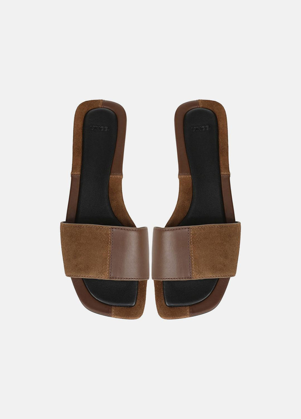 Valeria Leather & Suede Slide Sandal in Sandals | Vince on sale
