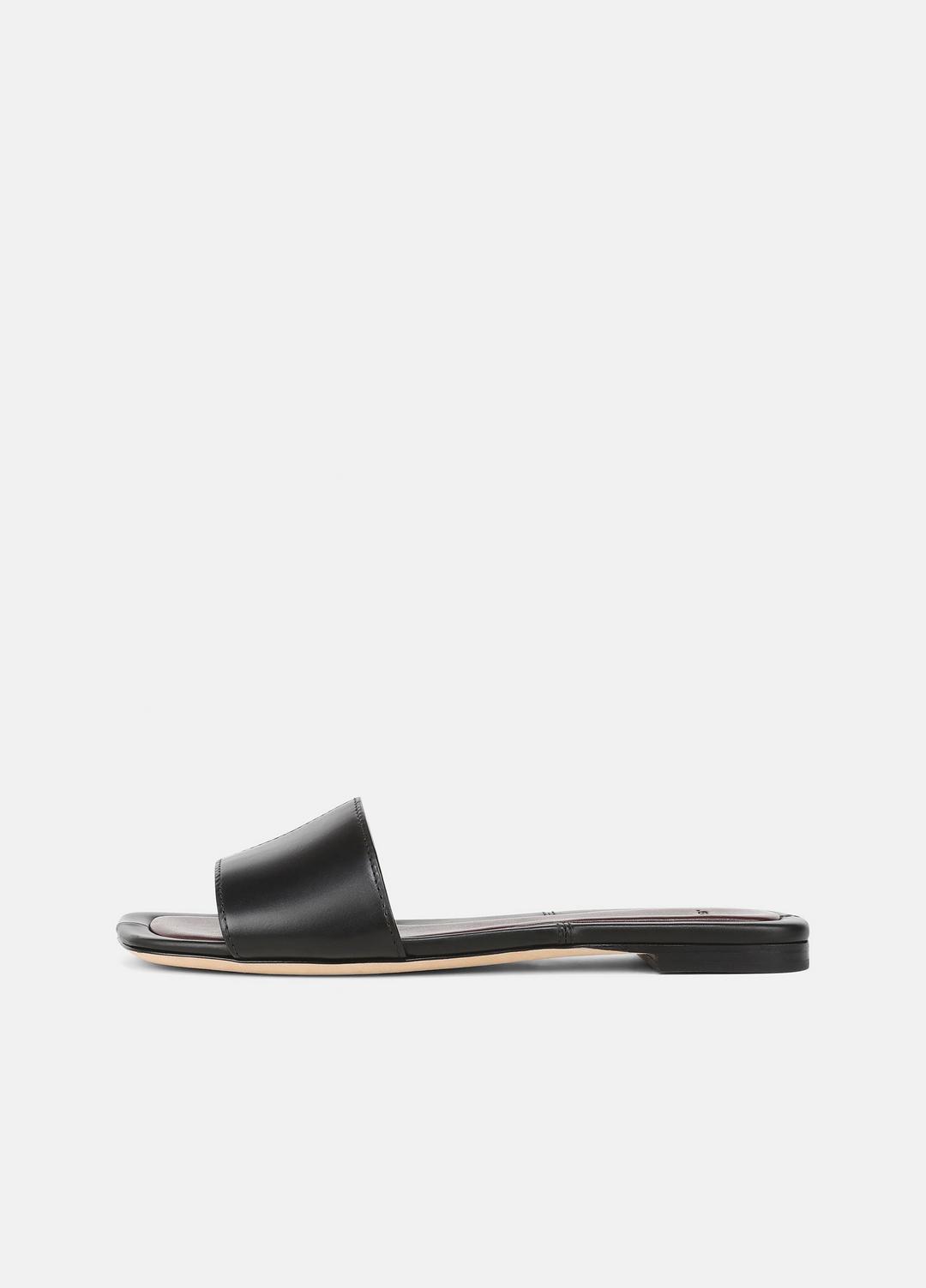 Valeria Leather Slide Sandal in Sandals | Vince discount