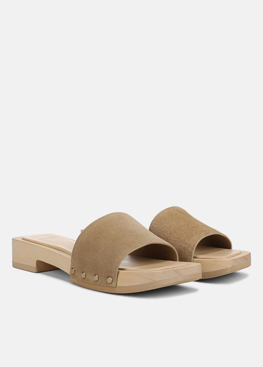 Barbara Suede Slide Sandal in Sandals | Vince near me