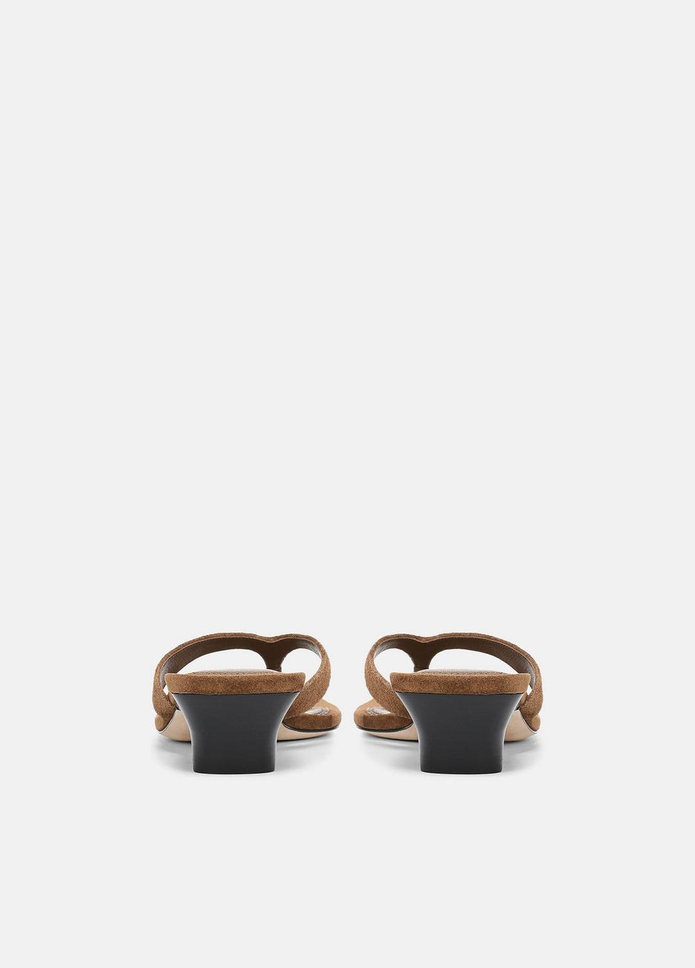 San Juan Suede Heeled Thong Sandal in Sandals | Vince US