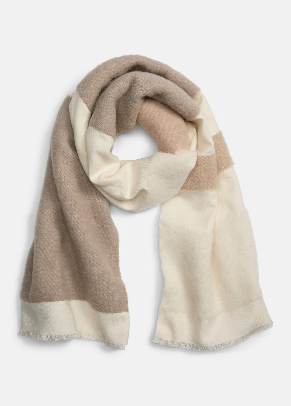 Brushed Alpaca-Blend Colorblock Scarf in Scarves & Hats | Vince on sale