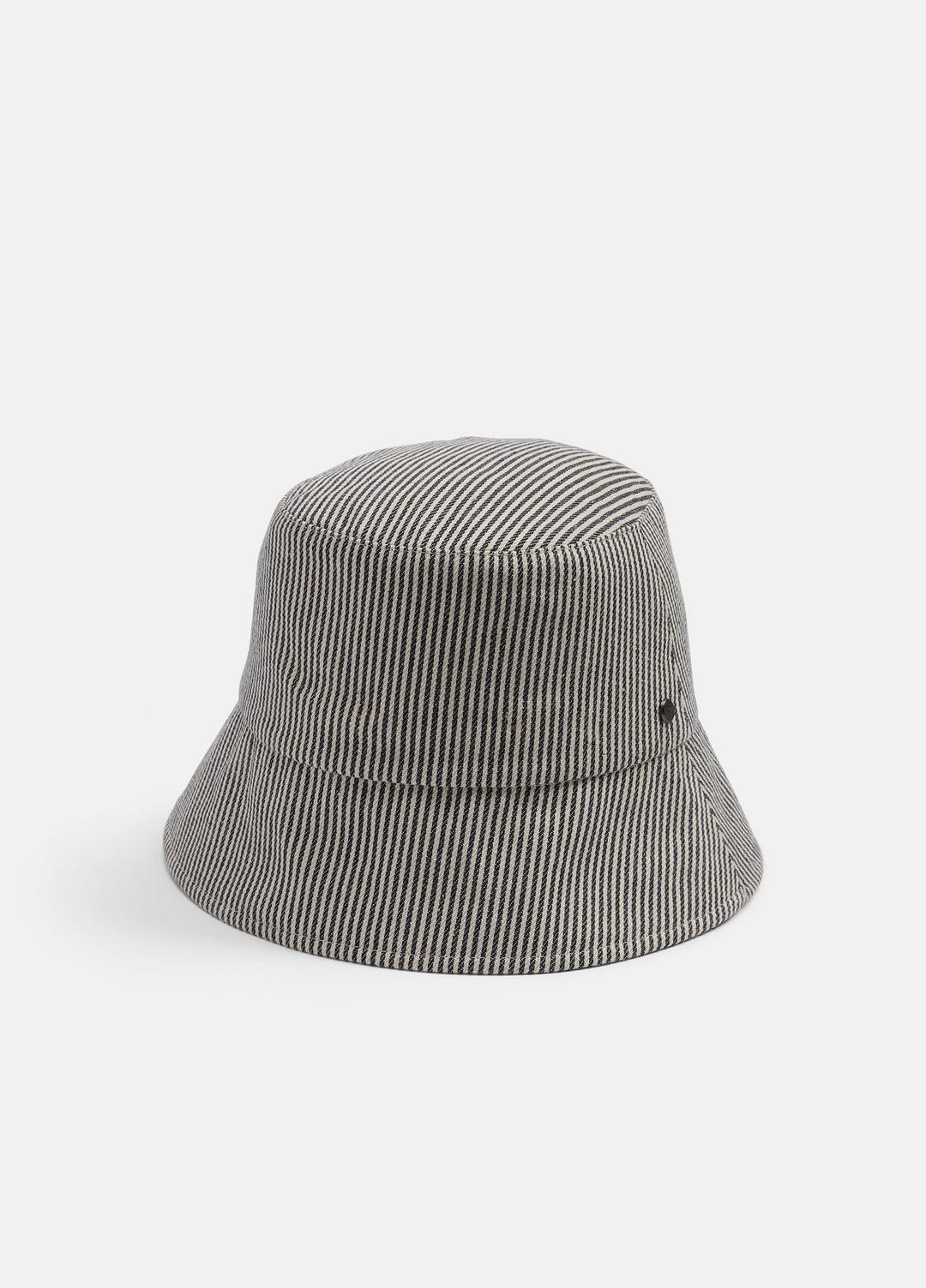 Stripe Cotton Canvas Bucket Hat in Scarves & Hats | Vince near me