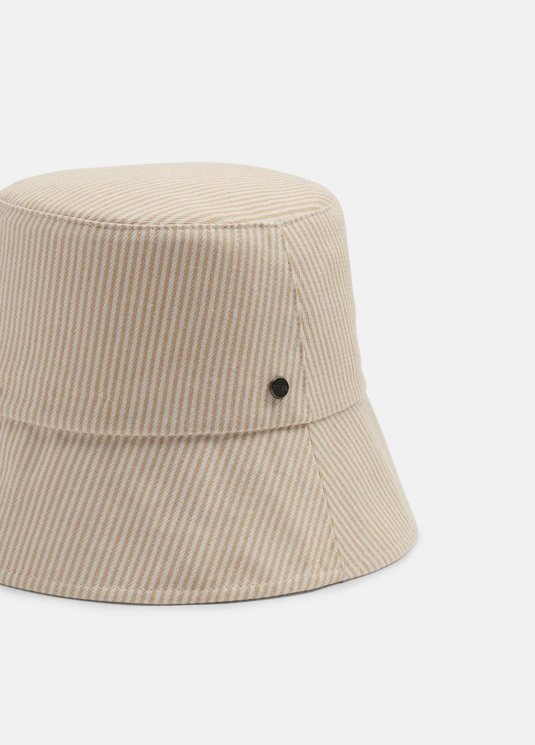 Stripe Cotton Canvas Bucket Hat in Scarves & Hats | Vince on sale