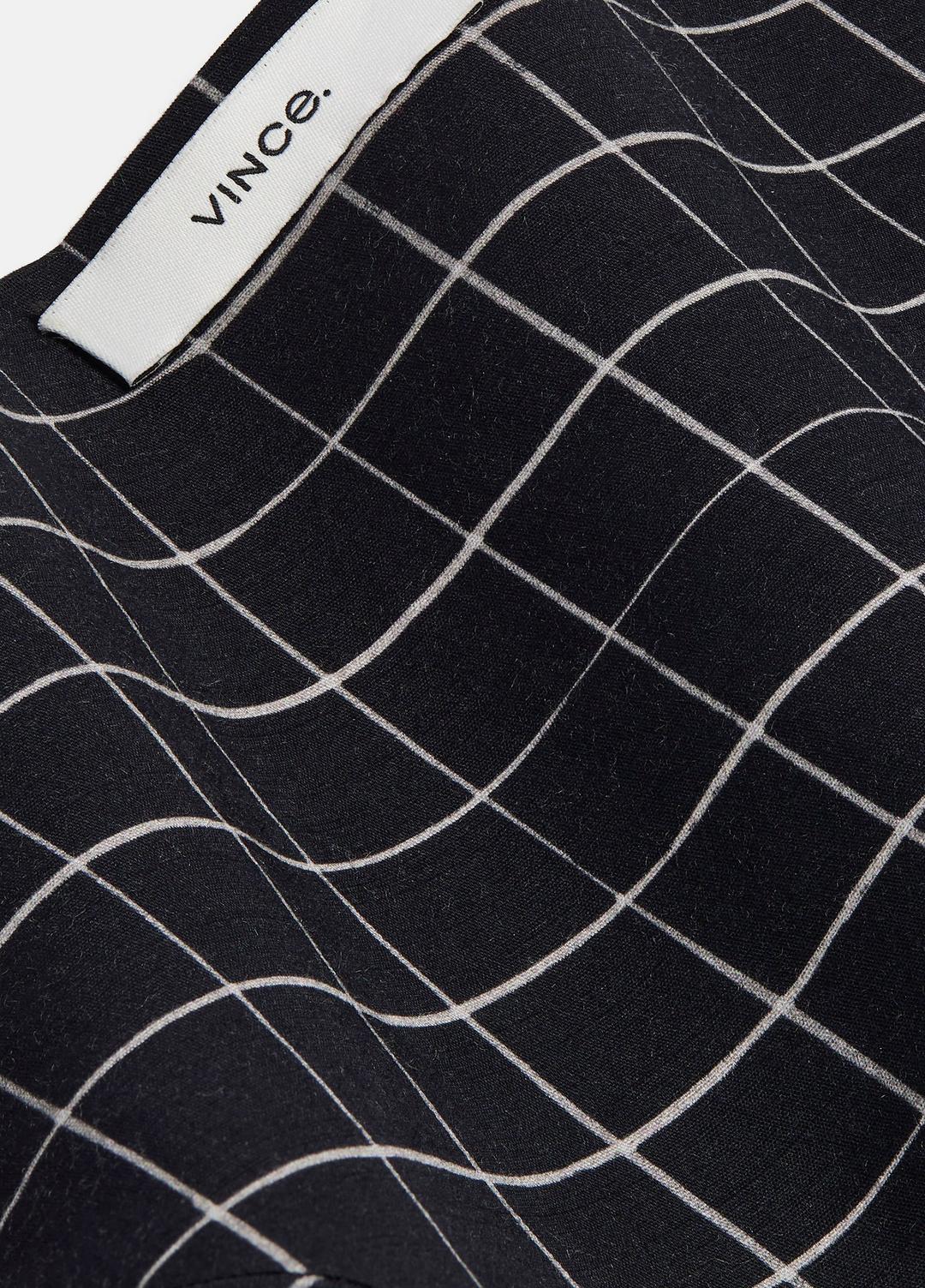 Trellis Plaid Cotton-Blend Headkerchief in Scarves & Hats | Vince US