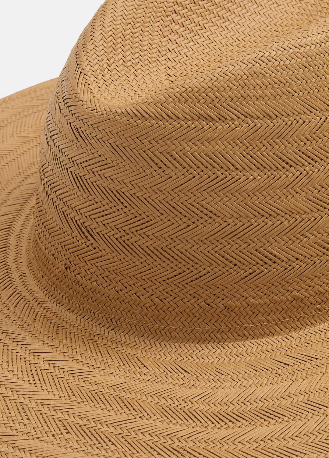 Herringbone-Weave Straw Panama Hat in Scarves & Hats | Vince Online