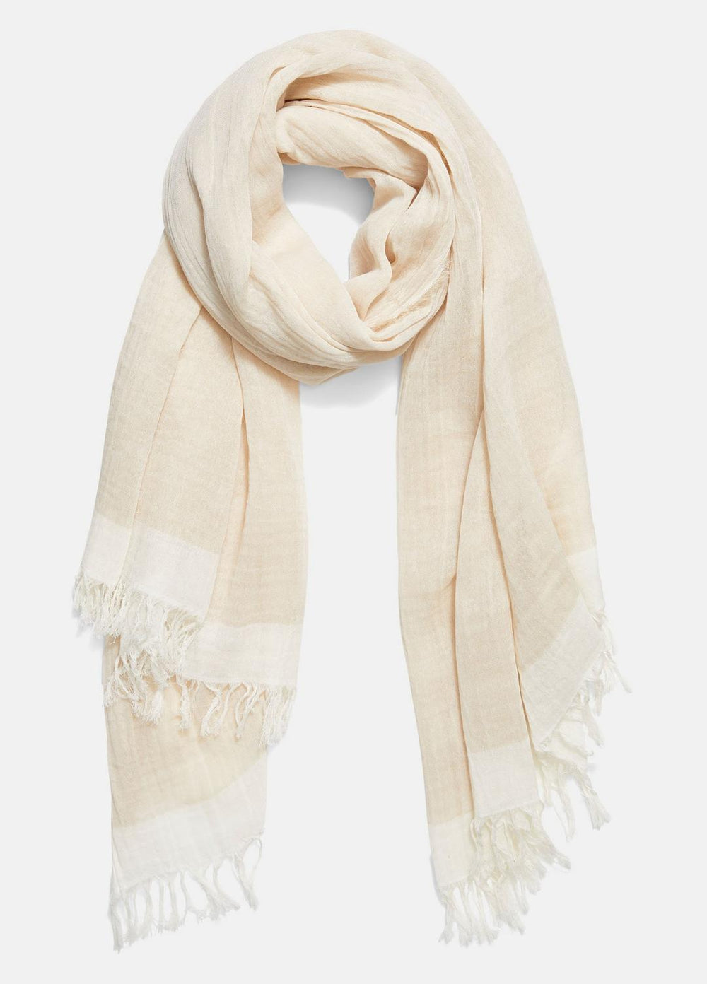 Border-Stripe Cotton Scarf in Scarves & Hats | Vince near me
