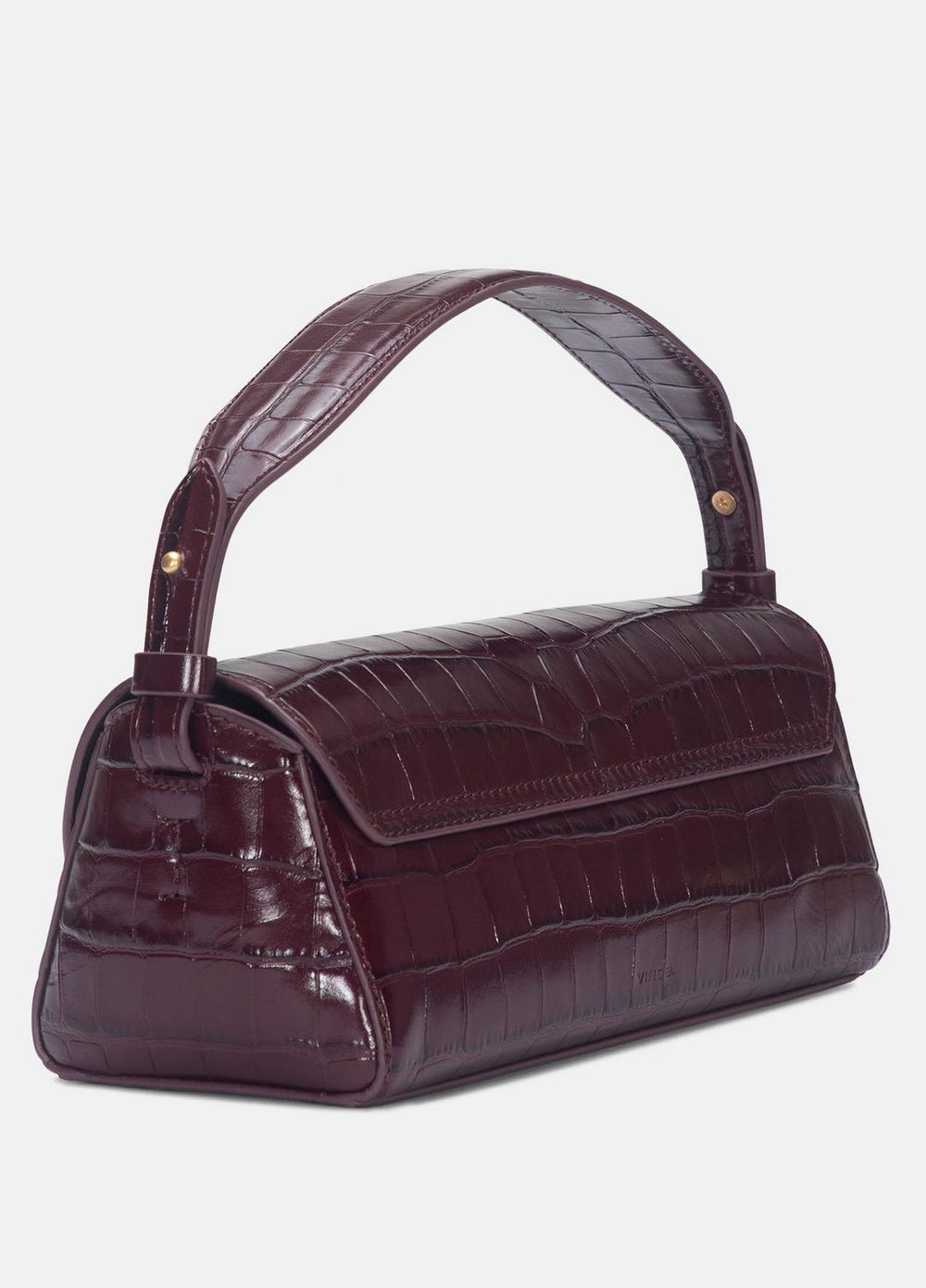Sabrina Croc-Embossed Leather Mini Top-Handle Bag in Handbags | Vince Online