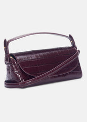 Sabrina Croc-Embossed Leather Mini Top-Handle Bag in Handbags | Vince Online