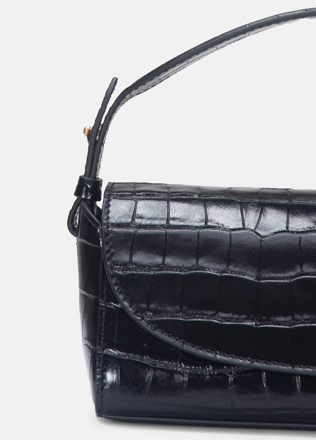 Sabrina Croc-Embossed Leather Mini Top-Handle Bag in Handbags | Vince for sale