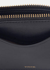 Leather Zip-Top Card Case in Handbags | Vince US