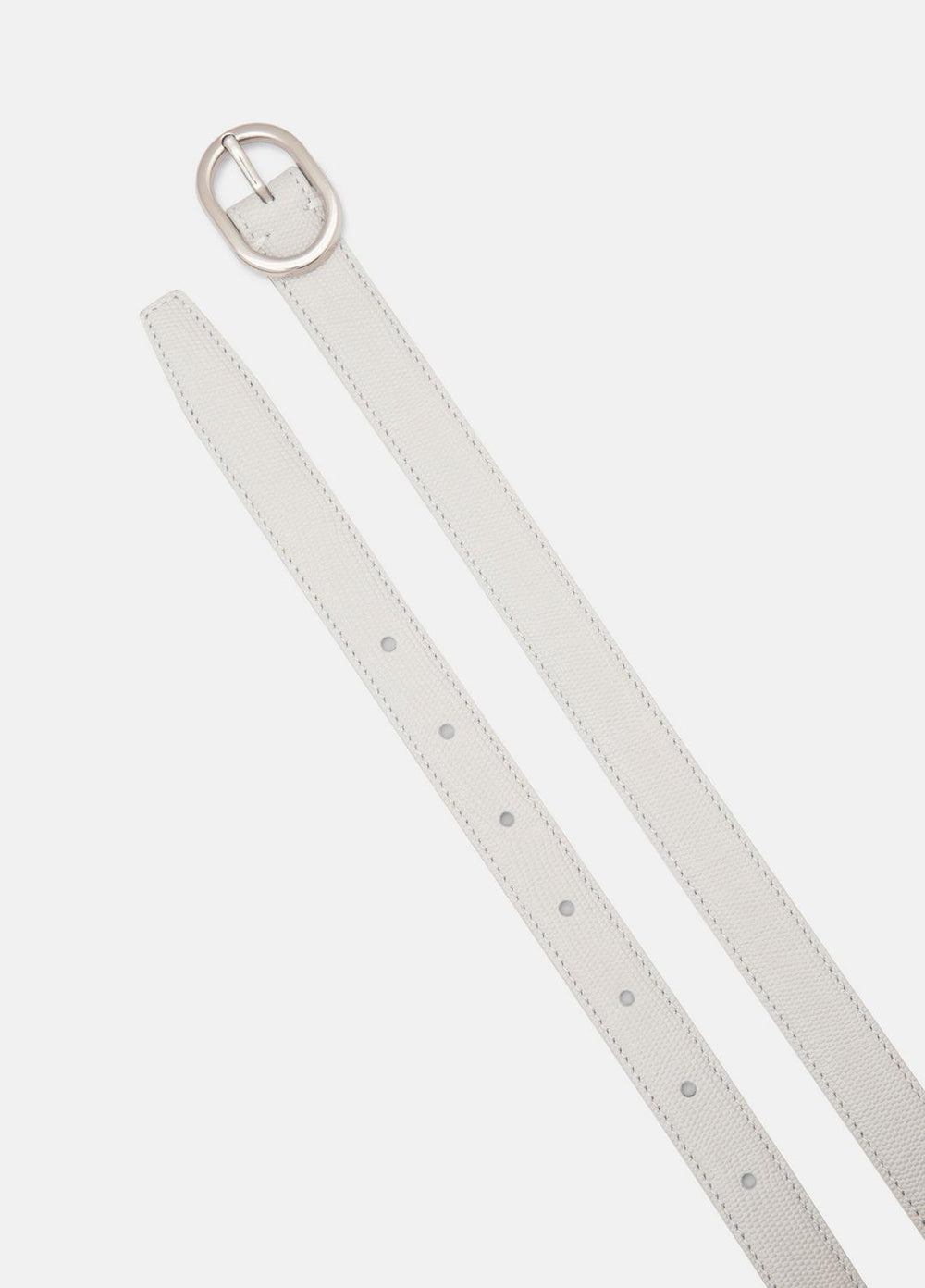 Women’s 20mm Stitched Lizard-Embossed Leather Belt in Belts | Vince US