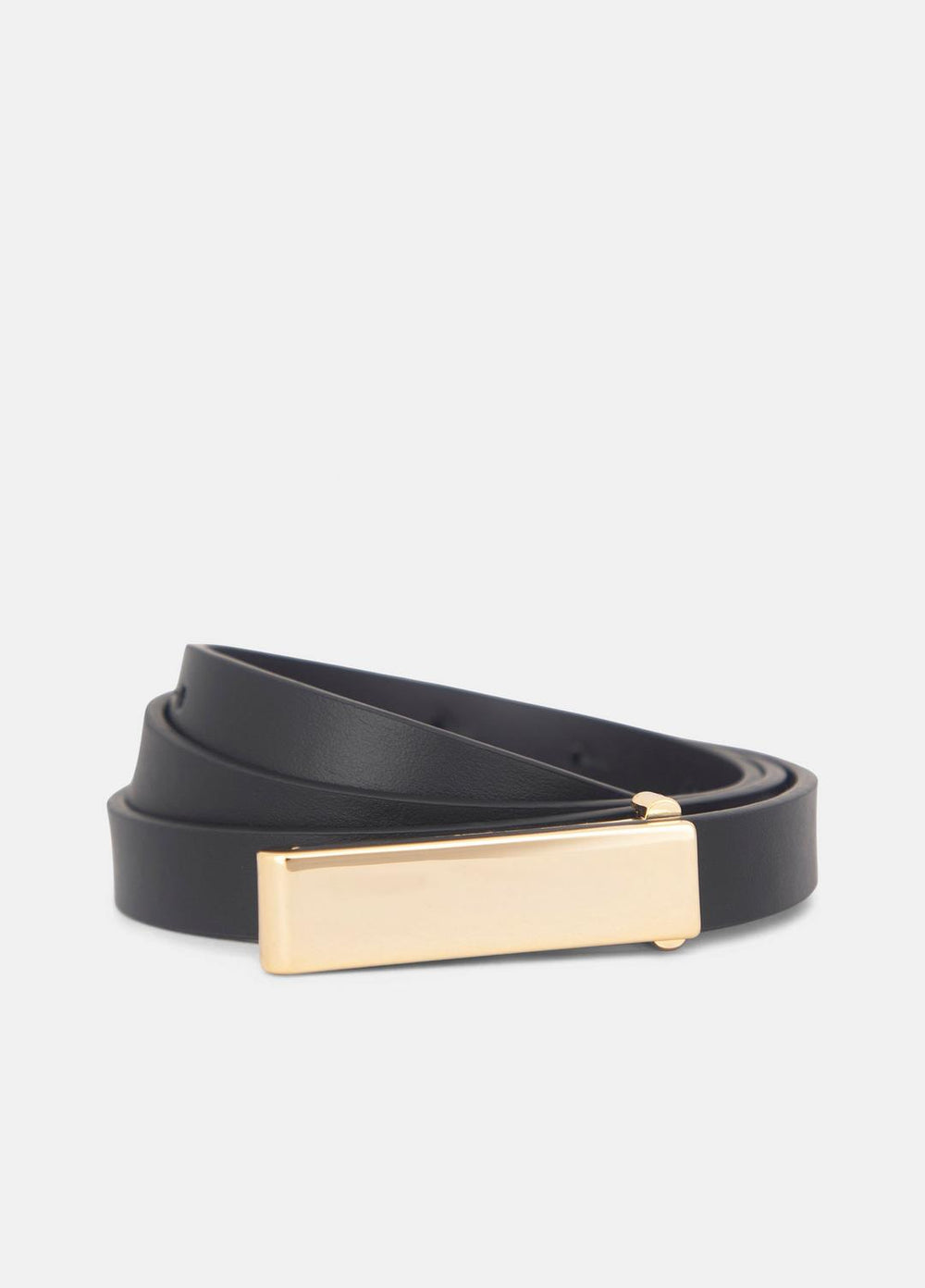 Women's 15mm Elongated Plaque Leather Belt in Belts | Vince for sale