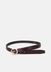 Women's 20mm Spazzolato Leather Belt in Belts | Vince US