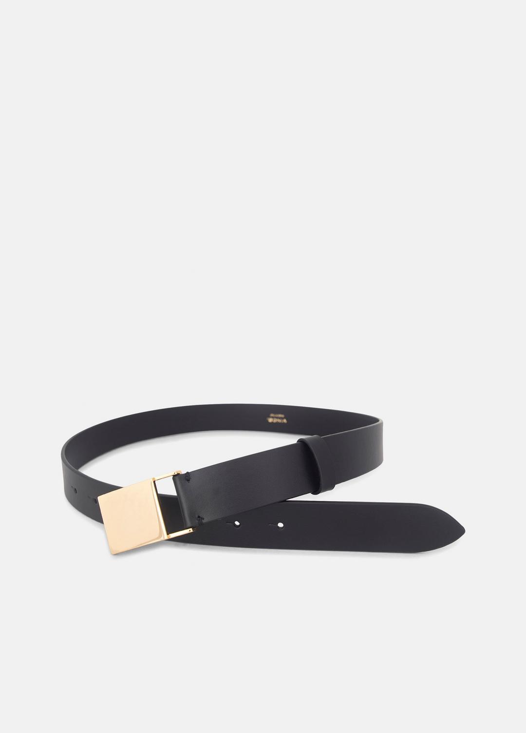 Women's 30mm Plaque Leather Belt in Belts | Vince near me