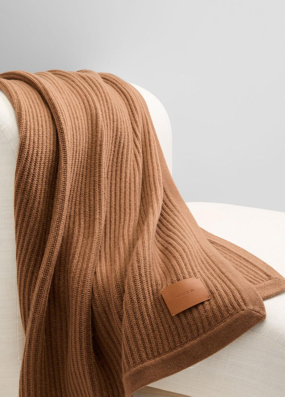 Wool and Cashmere Cardigan-Stitch Throw in Pillows & Blankets | Vince for sale