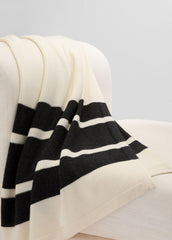 Cashmere Jersey Stripe Throw in Pillows & Blankets | Vince outlet