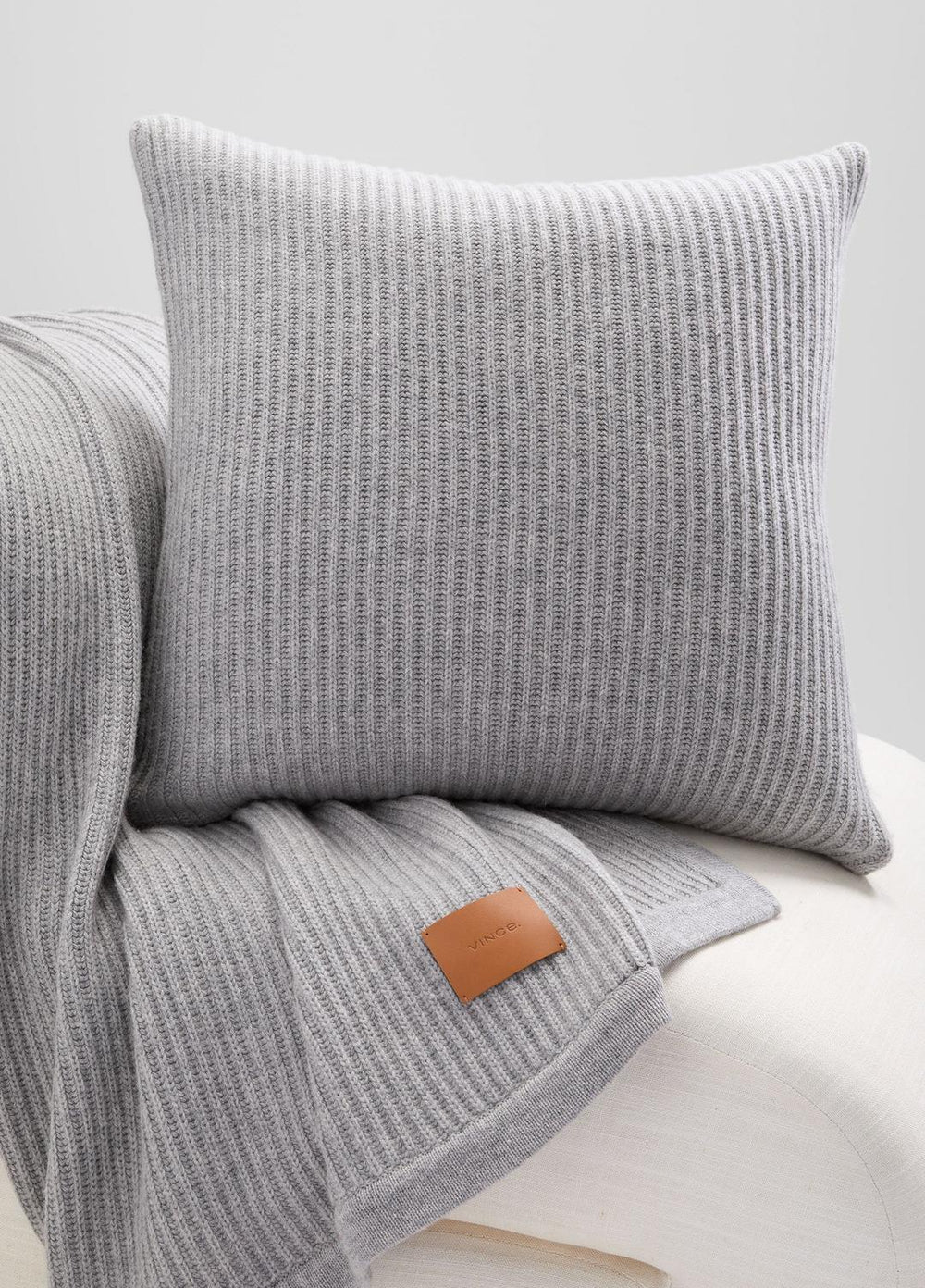 Wool and Cashmere Cardigan-Stitch Pillow in Pillows & Blankets | Vince for sale