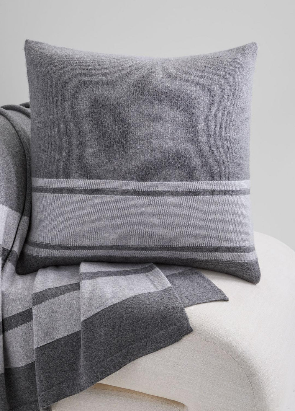 Cashmere Jersey Stripe Pillow in Pillows & Blankets | Vince US