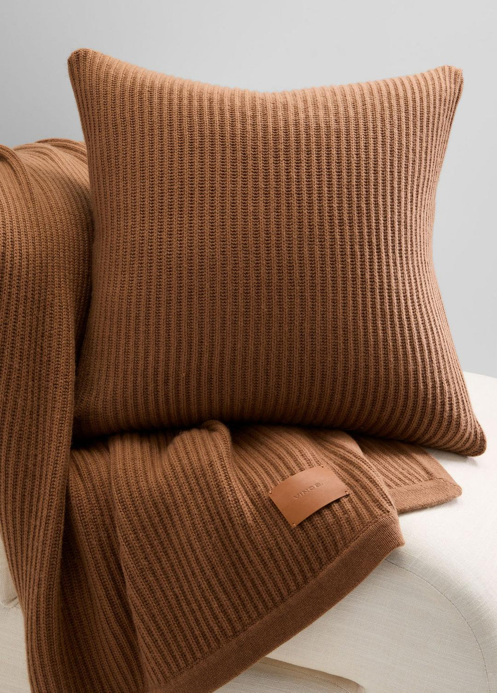 Wool and Cashmere Cardigan-Stitch Pillow in Pillows & Blankets | Vince discount
