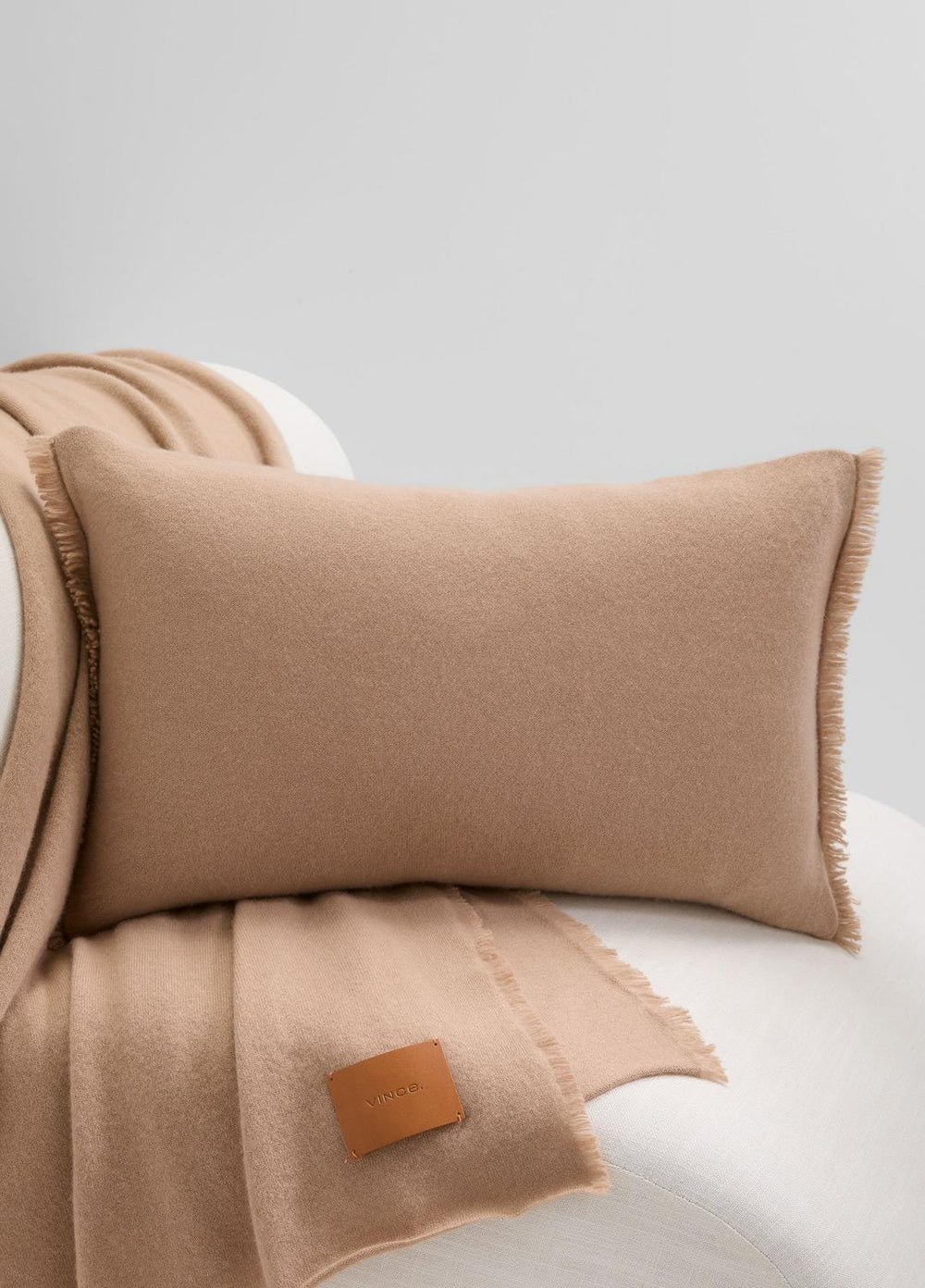 Cashmere Reverse Jersey Rectangle Pillow in Pillows & Blankets | Vince Online