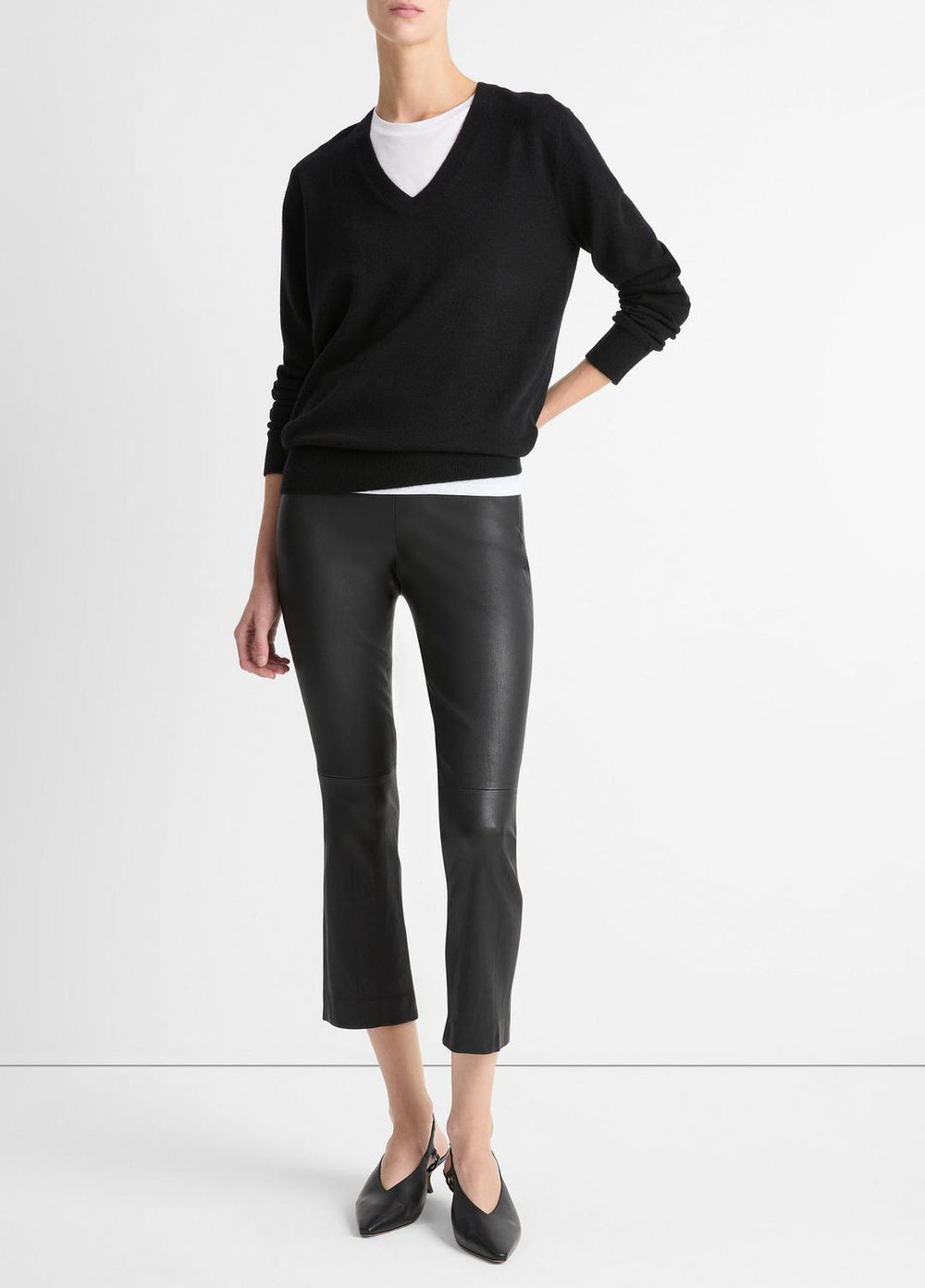 Cashmere Weekend V-Neck Sweater in Vince Products Women | Vince US