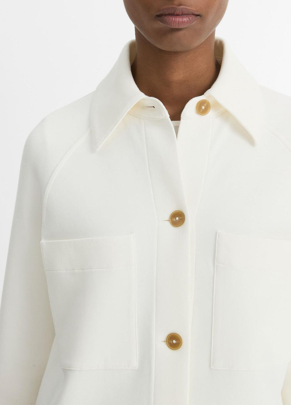 Cotton-Blend Shirt Jacket in Vince Products Women | Vince Online
