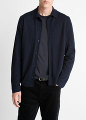 Featherweight Merino Wool-Cashmere Sweater Shirt in Long Sleeve | Vince sale