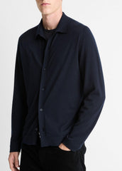 Featherweight Merino Wool-Cashmere Sweater Shirt in Long Sleeve | Vince sale